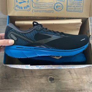 Men’s Ghost 14 Running Shoes - Size 12.5 - NEW in Box - Black/Blue